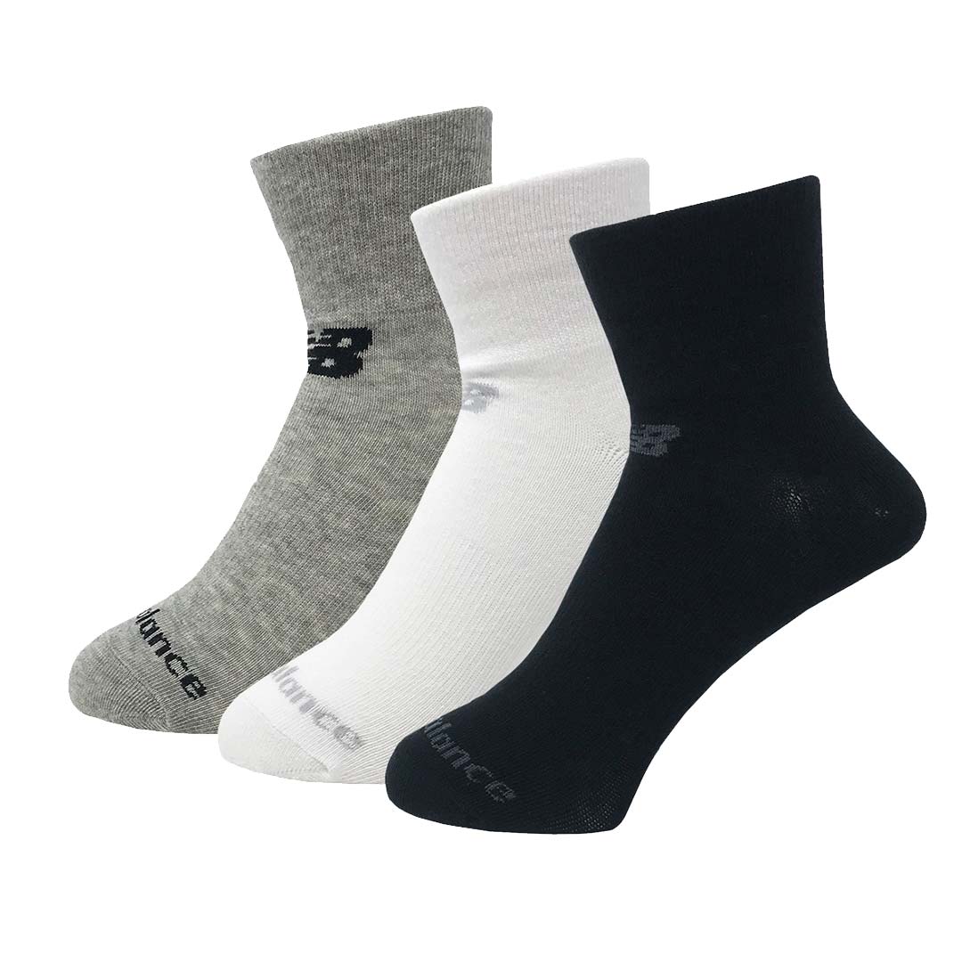 New Balance Men Performance Cotton Flat Knit Ankle Socks 3 Pack | LAS95233WM