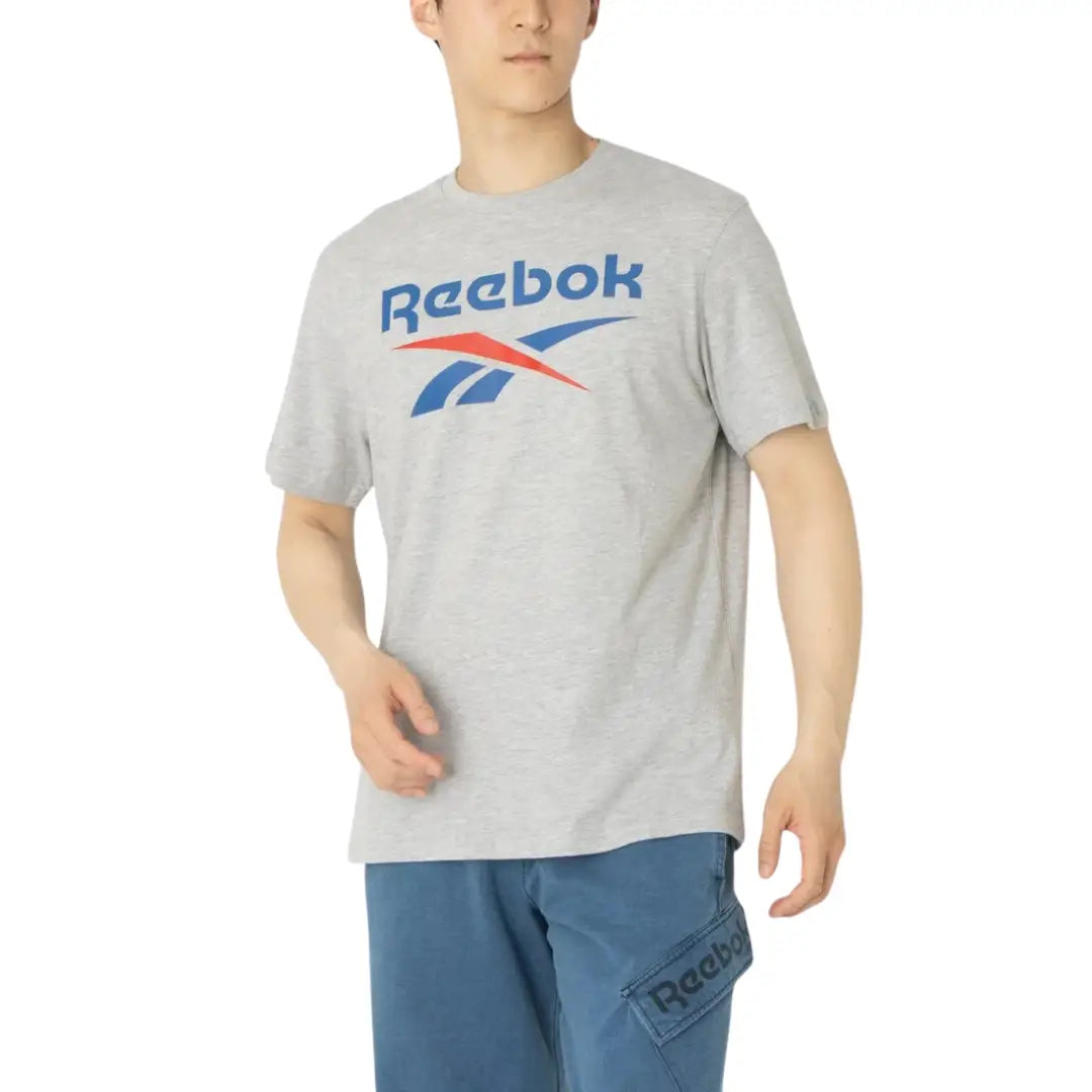 Reebok Men Bruno Big Logo Crew Neck Short Sleeve Tee | 100240886