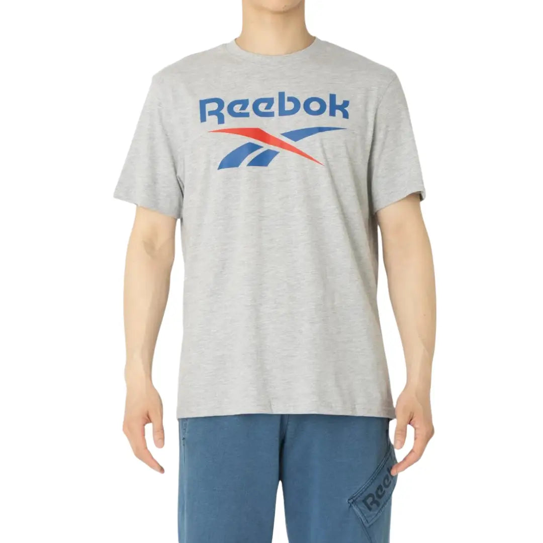 Reebok Men Bruno Big Logo Crew Neck Short Sleeve Tee | 100240886