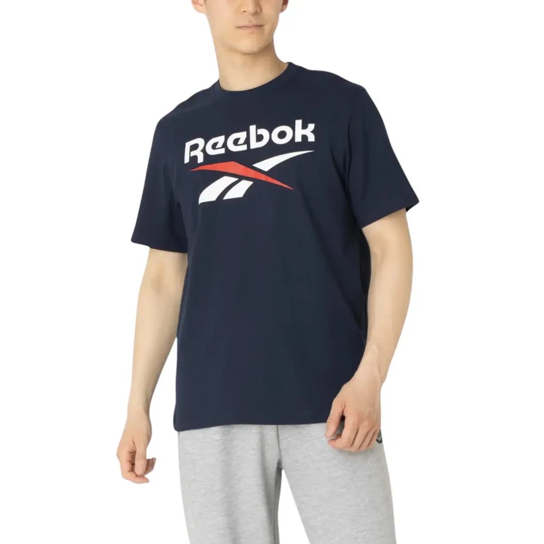 Reebok Men Bruno Big Logo Crew Neck Short Sleeve Tee | 100240888