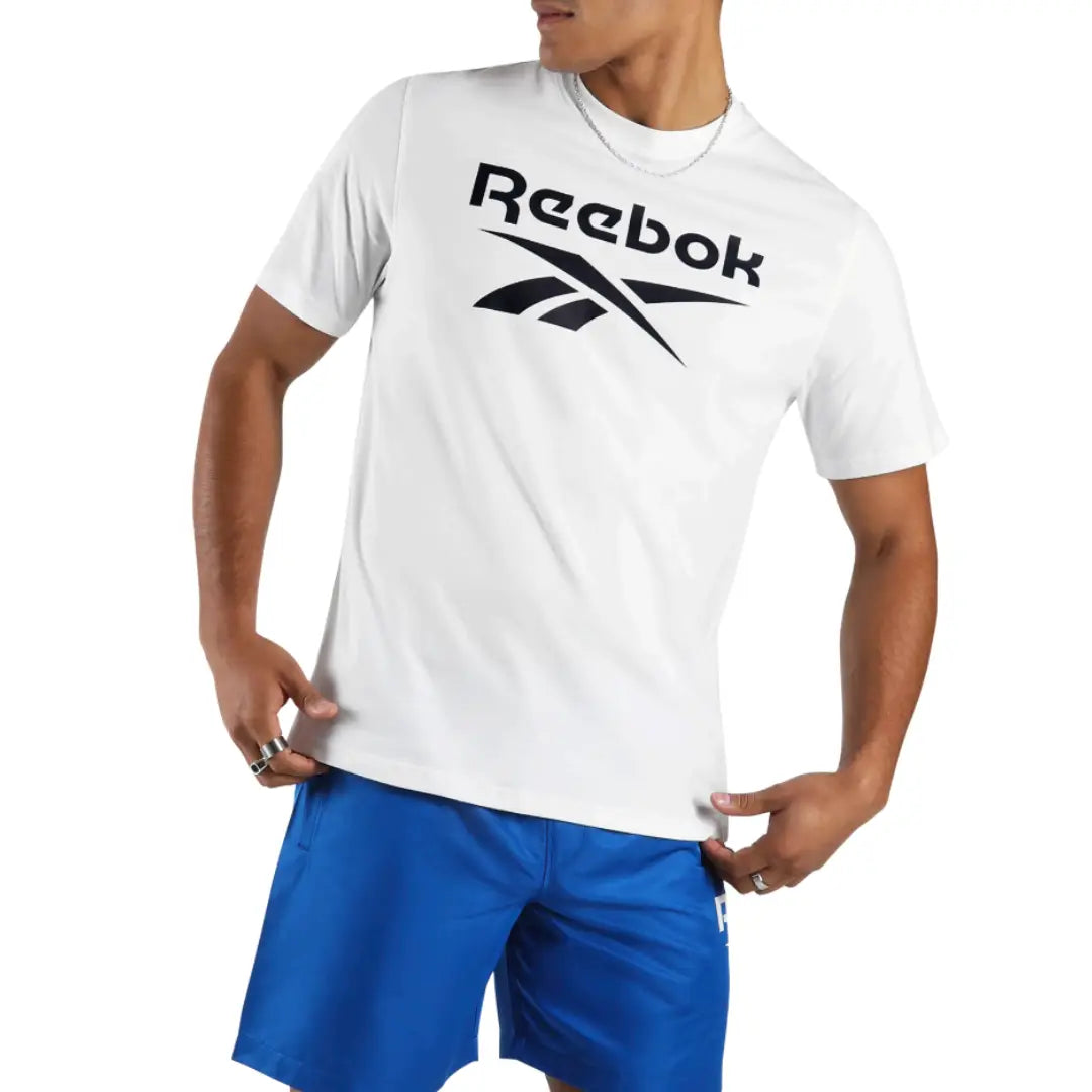 Reebok Men Chad Big Logo Crew Neck Short Sleeve Tee | 100240898
