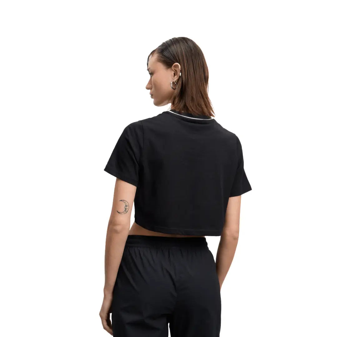 Reebok Women Blakely Crew Neck Cropped Short Sleeve Tee | 100241421