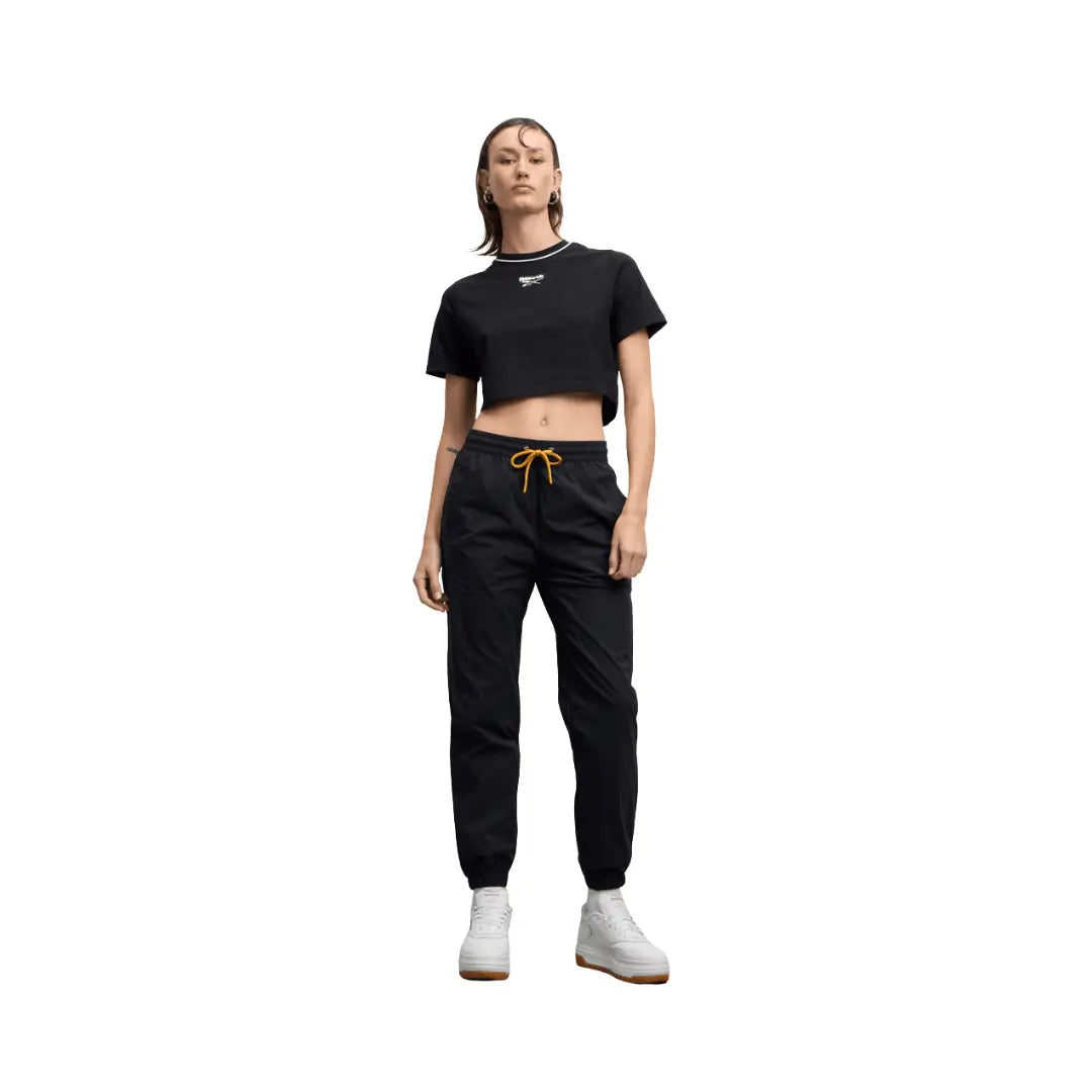 Reebok Women Blakely Crew Neck Cropped Short Sleeve Tee | 100241421
