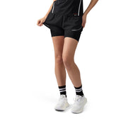 Reebok Women Lux Metallic 2-In-1 Running Shorts | 100254736