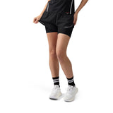 Reebok Women Lux Metallic 2-In-1 Running Shorts | 100254736