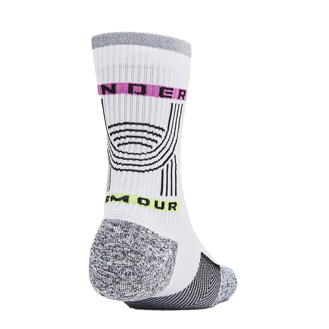 Under Armour Unisex ArmourDry Run Cushion 1 Pack Mid-Crew Socks | 1376076-103