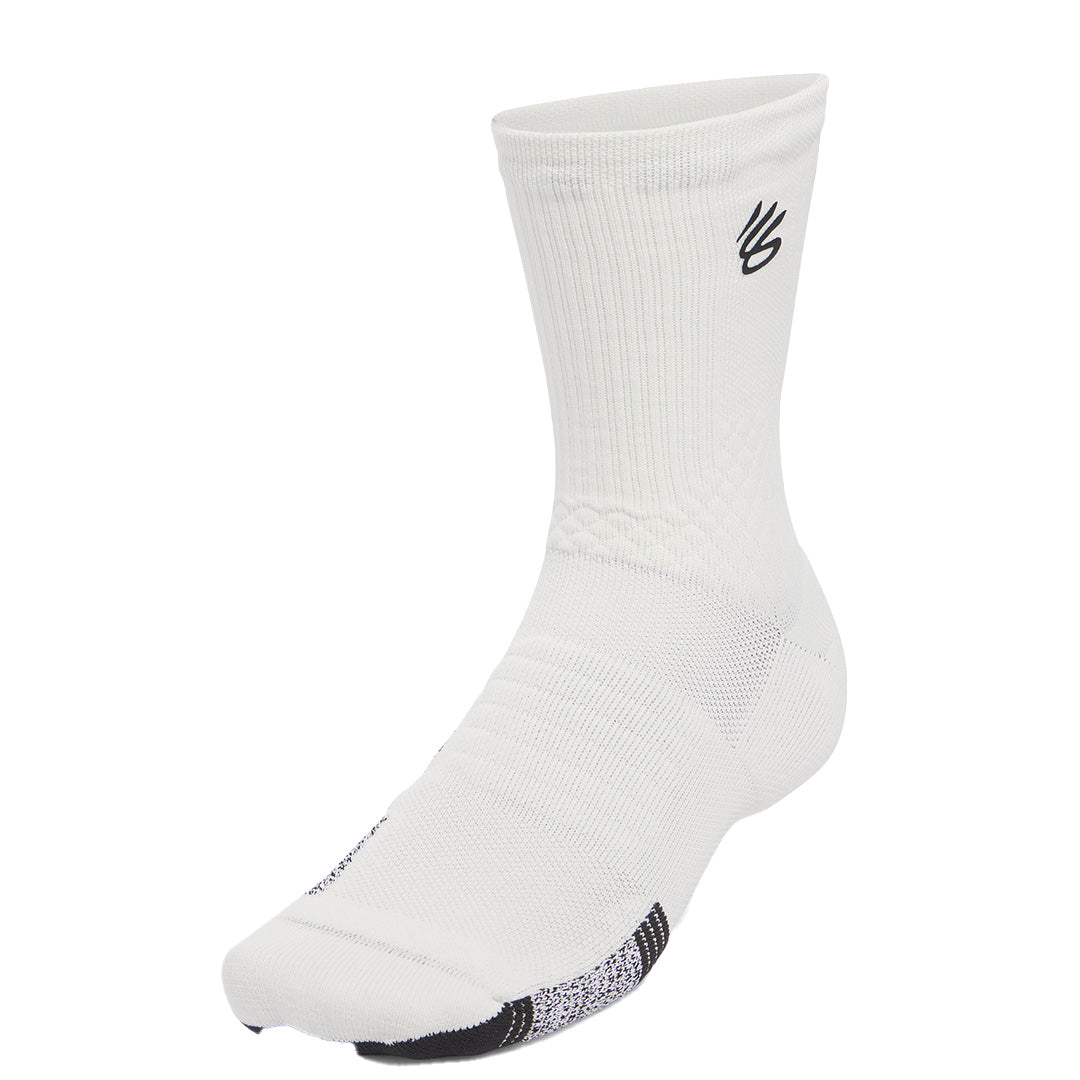 Under Armour Unisex Curry ArmourDry Playmaker 1 Pack Mid-Crew Socks | 1376231-114