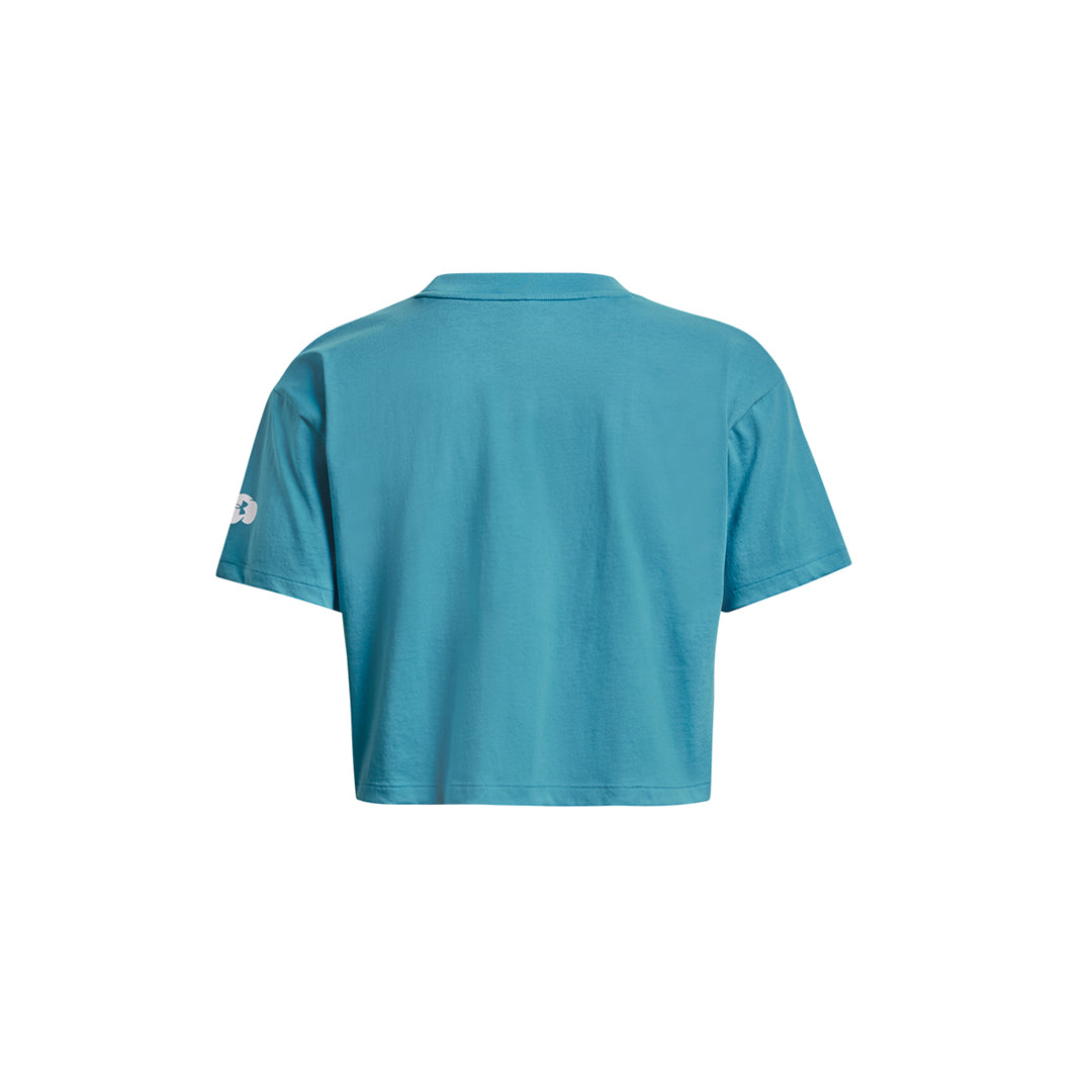 Under Armour Women Rest Day Verbiage Crop Short Sleeve | 1376747-433