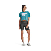 UA Women Rest Day Verbiage Crop Short Sleeve | 1376747