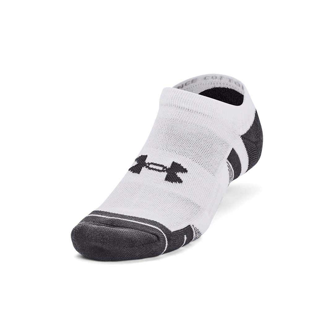 Under Armour Unisex Performance Cotton 3-Pack No Show Socks | 1379526-100