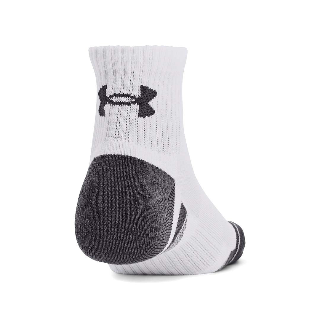 Under Armour Unisex Performance Cotton 3-Pack Quarter Socks | 1379528-100