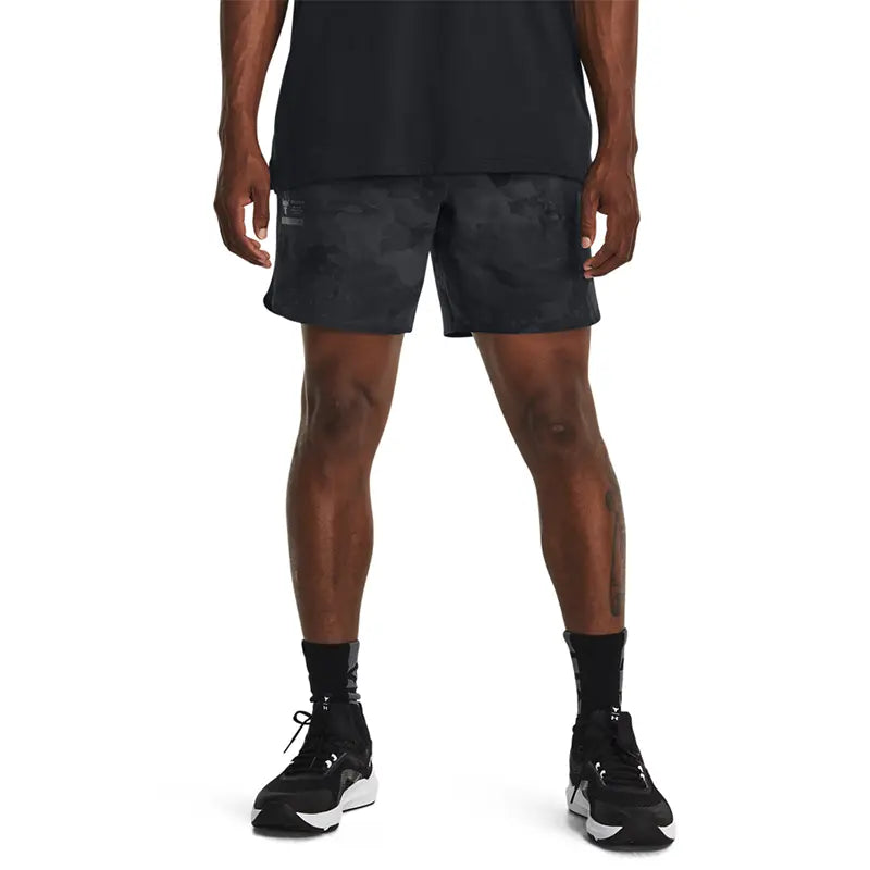 UA Men Project Rock Unstoppable Shorts Camo | 1382171
