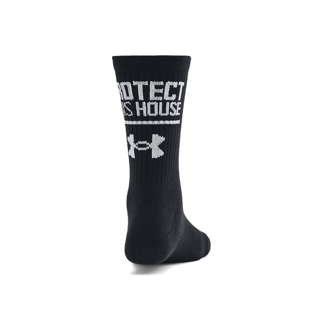 Under Armour Women Essential NV Mid Crew Socks 3-Packs | 1382942-001