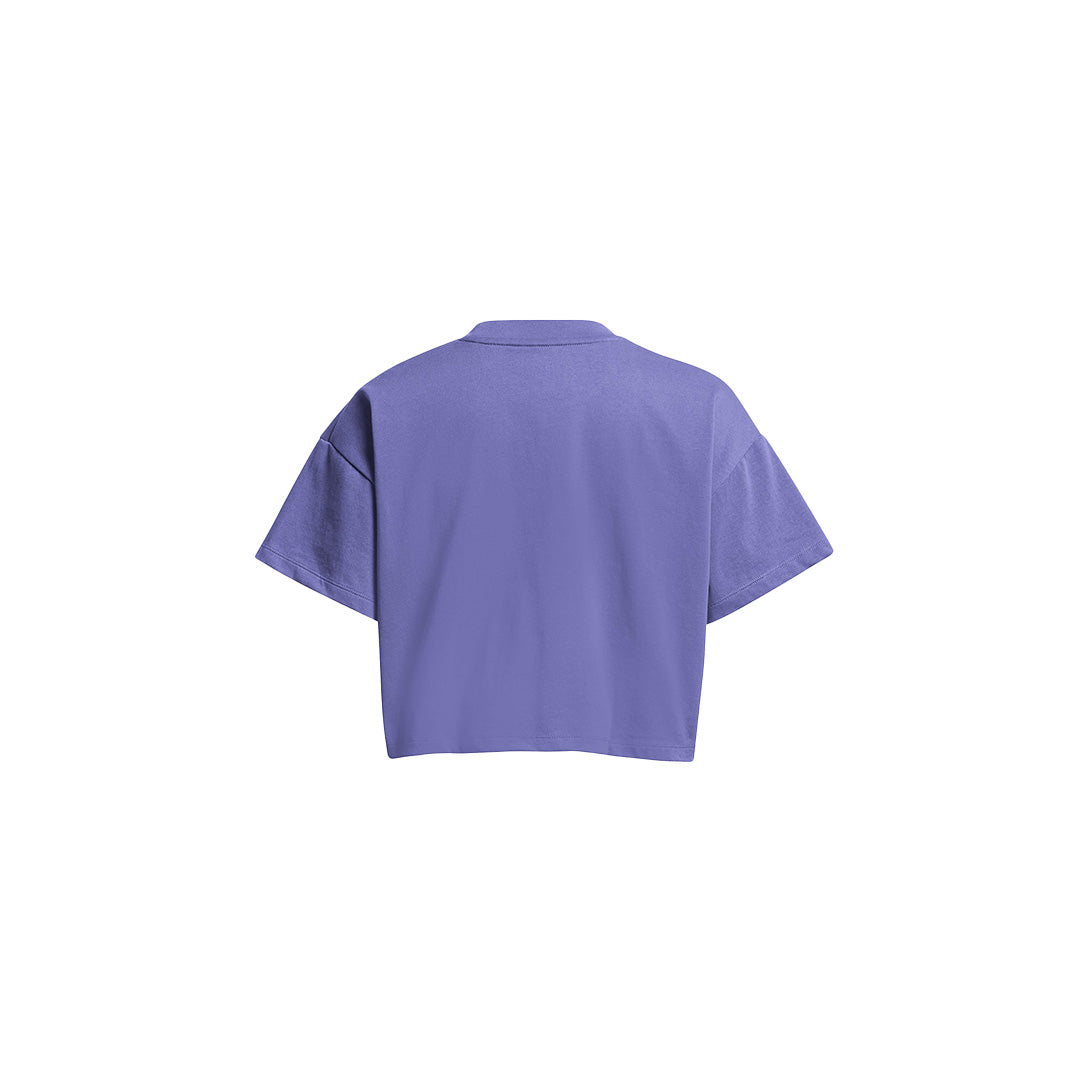 Under Armour Women Heavy Weight Scripted Wordmark Crop Short Sleeve | 1383050-561