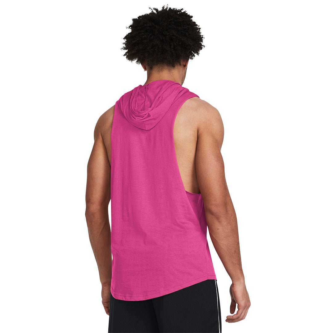 Under Armour Men Project Rock Rents Due Sleeve Less Hoodie | 1383303-686