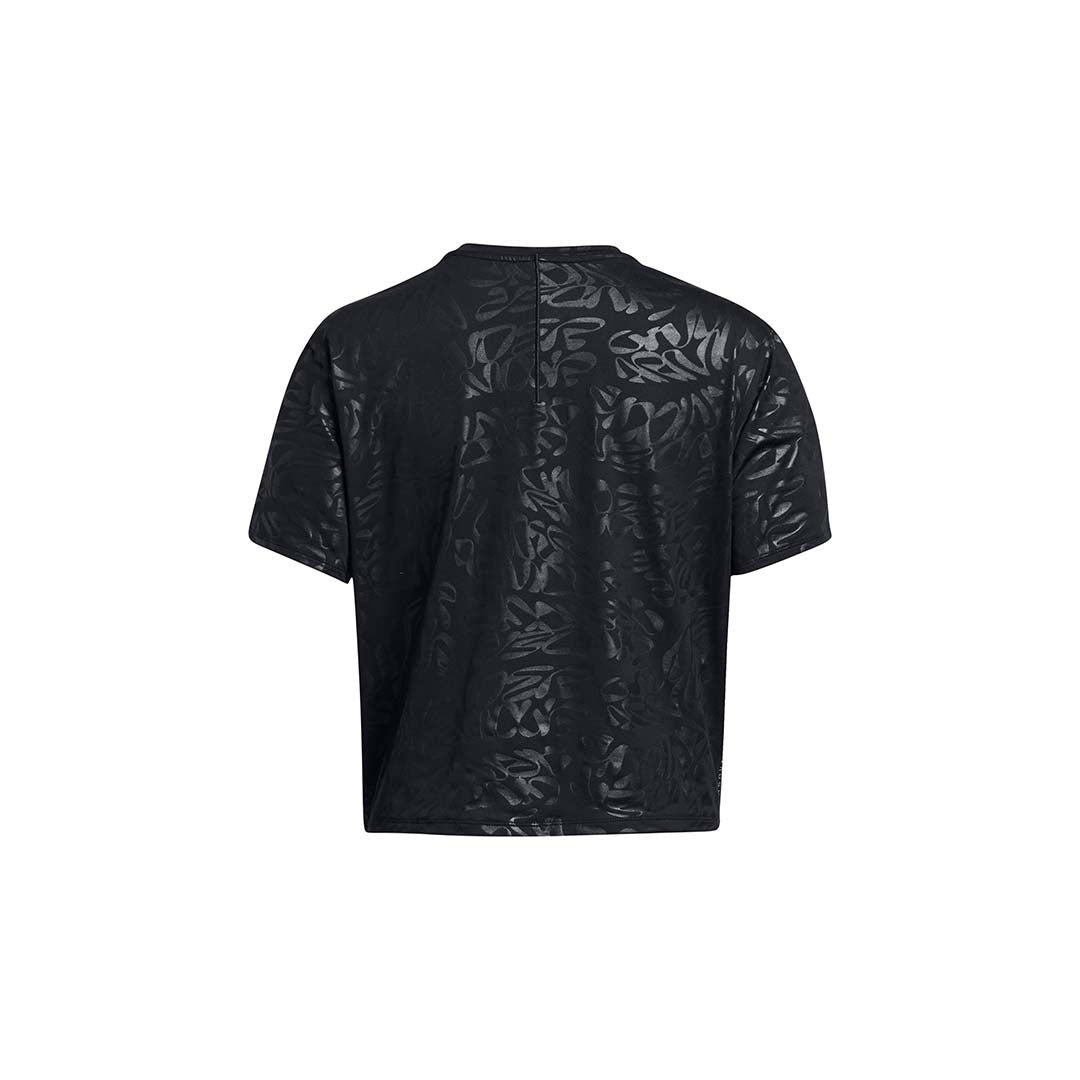 Under Armour Women Rush Energy Emboss Crop Short Sleeve | 1383640-001