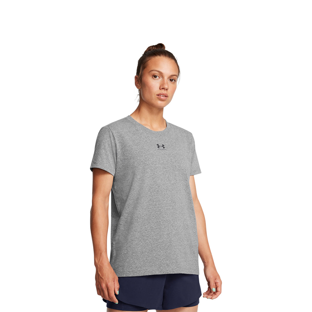 Under Armour Women Rival Core Short Sleeve | 1383648-025