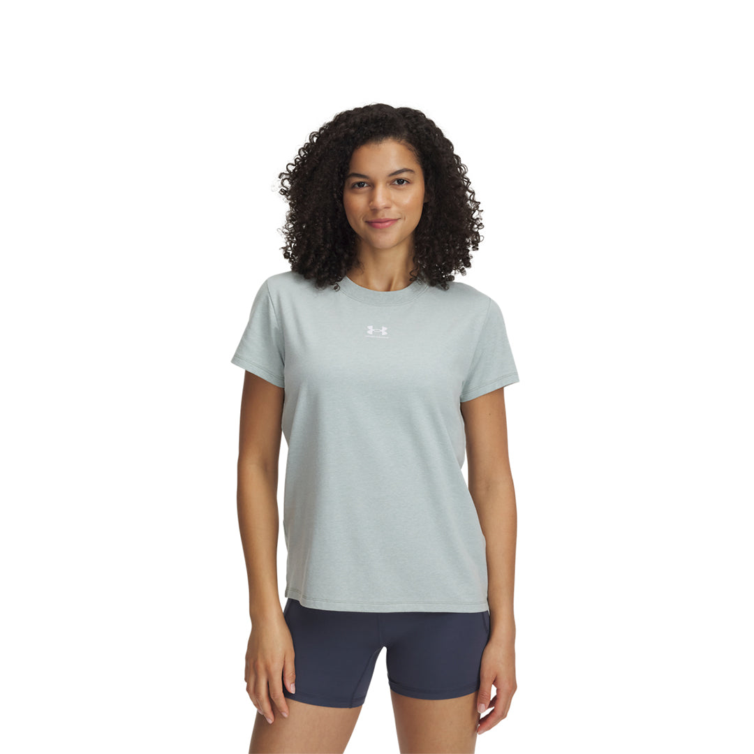 Under Armour Women Rival Core Short Sleeve | 1383648-349