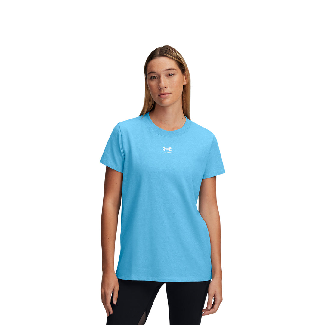 Under Armour Women Rival Core Short Sleeve | 1383648-453