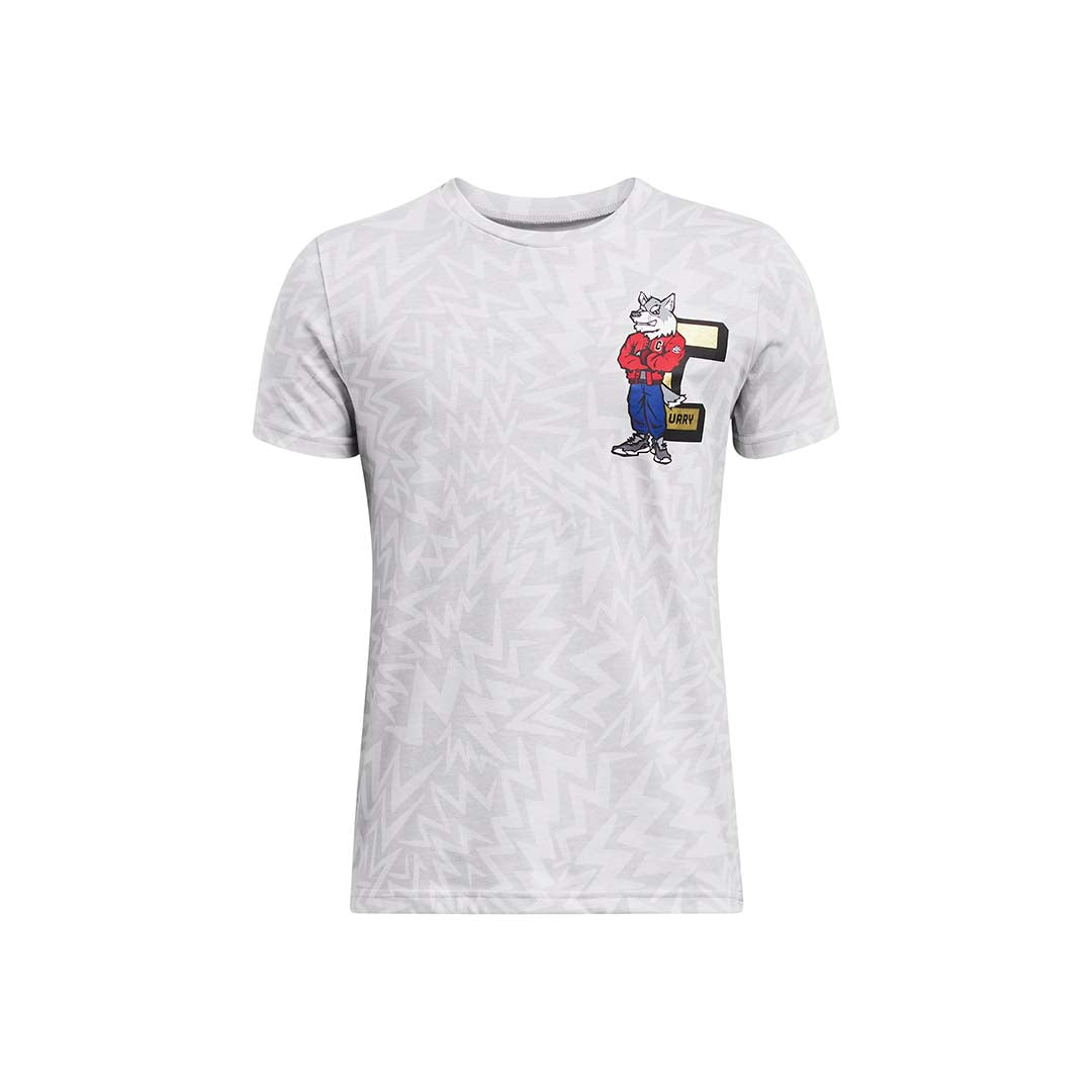Under Armour Kids-Unisex Curry Young Wolf Tee | 1383857-011
