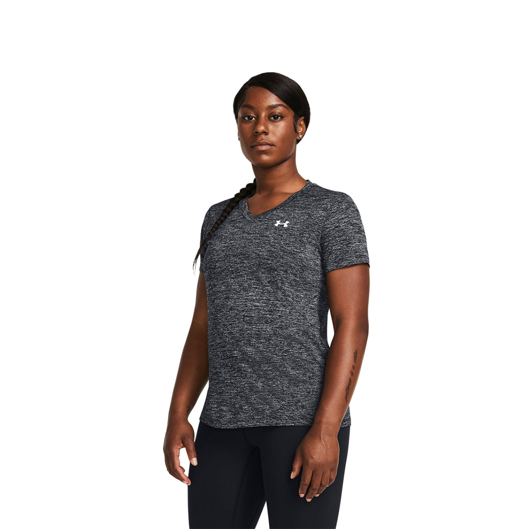 Under Armour Women Tech Twist Short Sleeve V Neck | 1384227-001