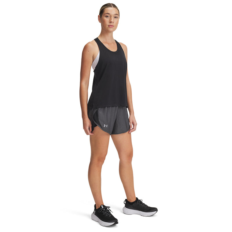 Under Armour Women Fly By 3'' Heather Shorts | 1385037-001