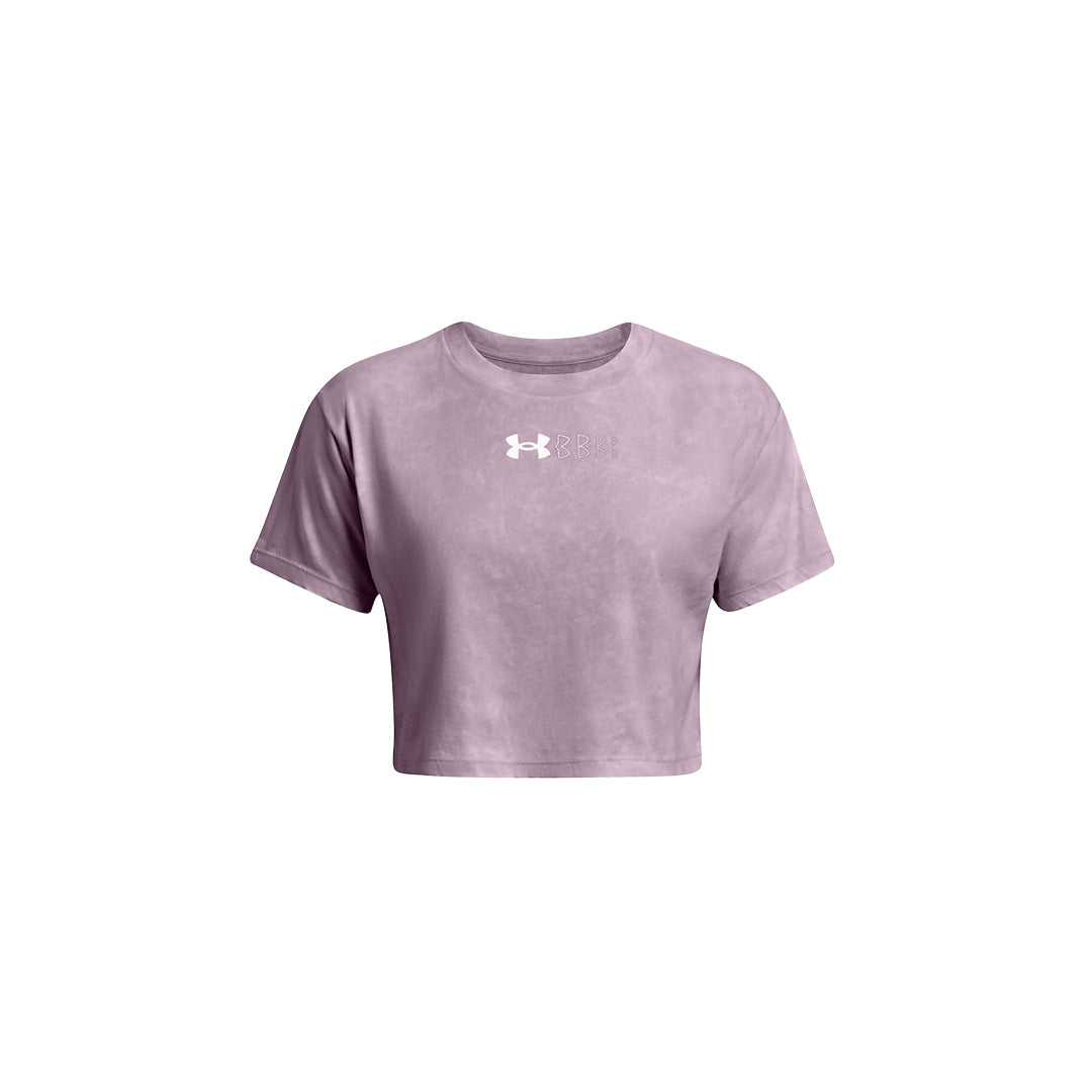 Under Armour Women Wash Logo Repeat Crop Short Sleeves | 1385993-543