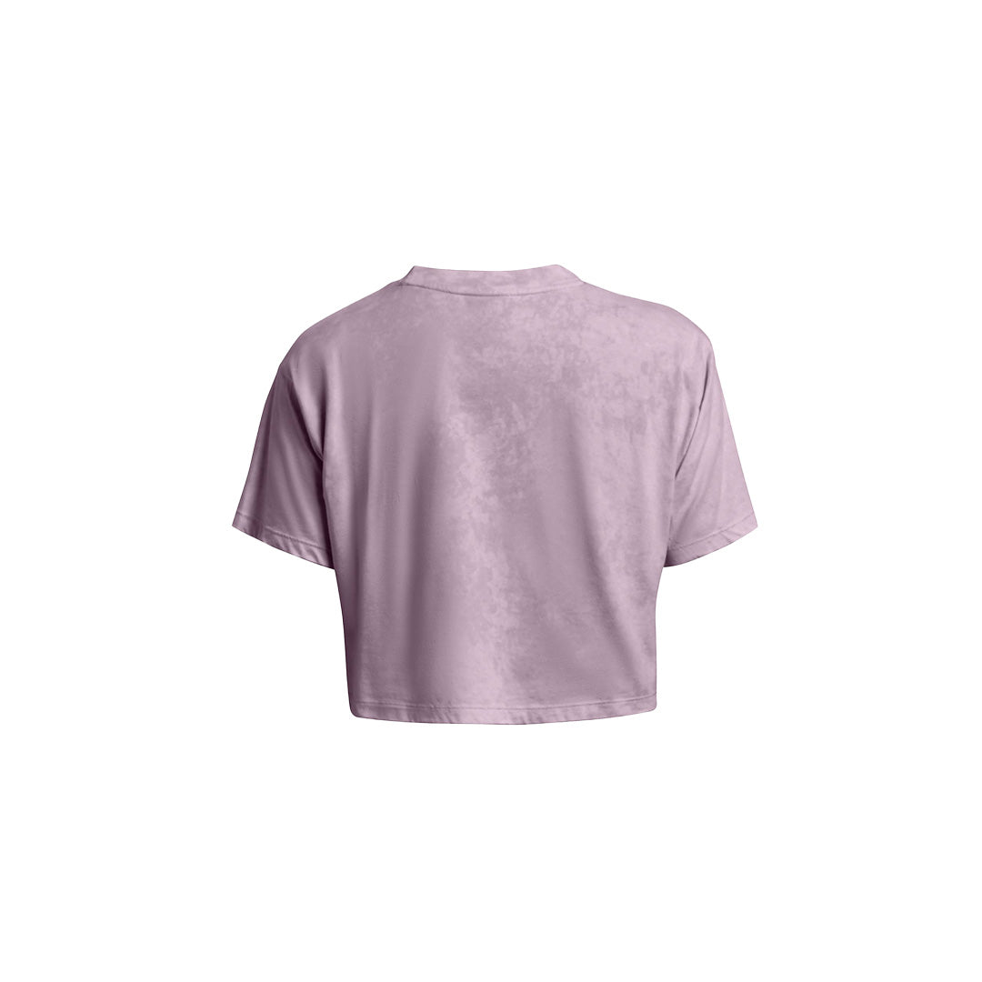 Under Armour Women Wash Logo Repeat Crop Short Sleeves | 1385993-543