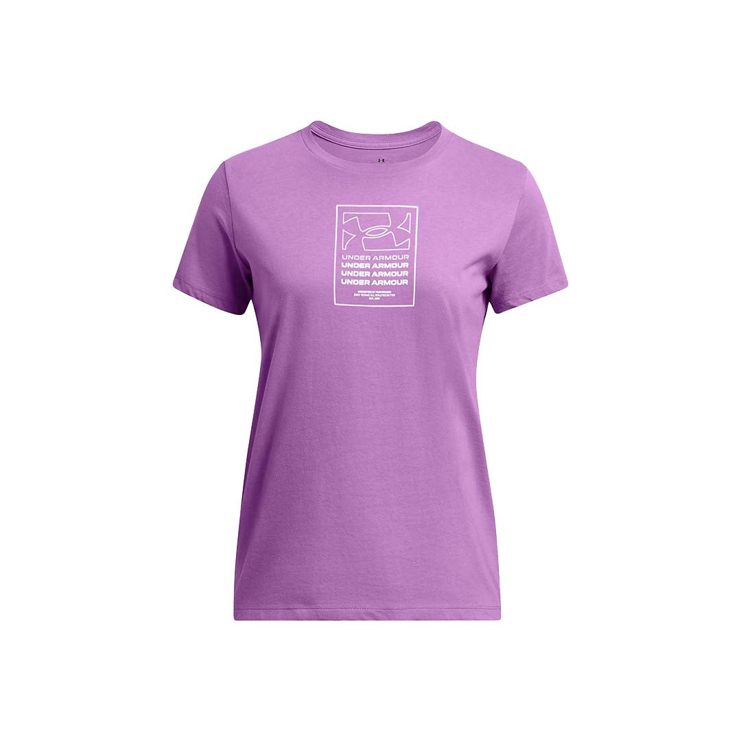 Under Armour Women Box Wordmark Originators Short Sleeve | 1385994-560