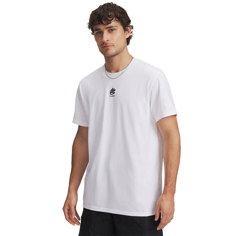 Under Armour Men Curry Heavyweight Logo Tee | 1387107-100