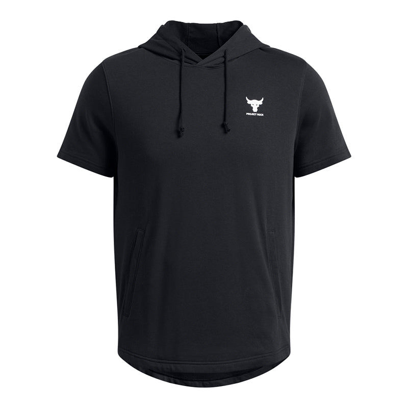 Under Armour Men Project Rock Terry Short Sleeve Hoodie | 1387447-001