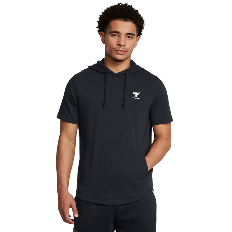Under Armour Men Project Rock Terry Short Sleeve Hoodie | 1387447-001