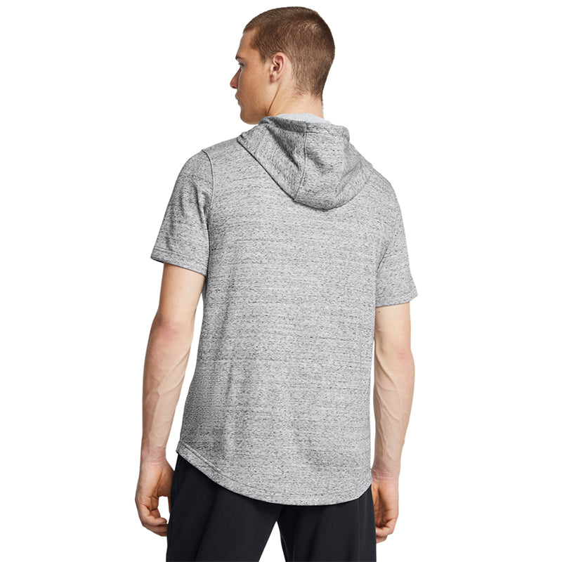 Under Armour Men Project Rock Terry Short Sleeve Hoodie | 1387447-011