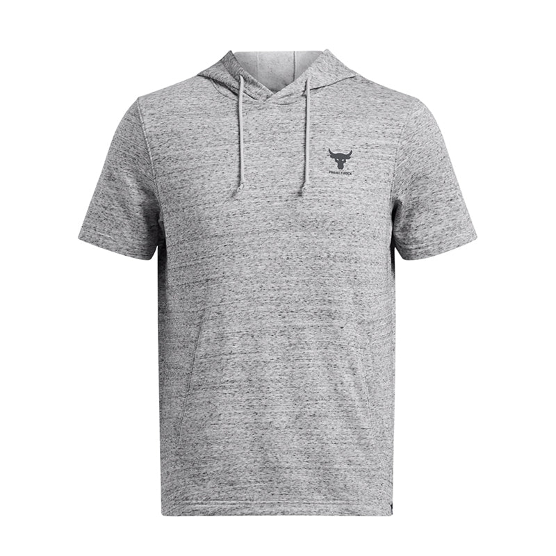 Under Armour Men Project Rock Terry Short Sleeve Hoodie | 1387447-011