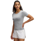 UA Women Vanish Seamless Washed Short Sleeve| 1388112