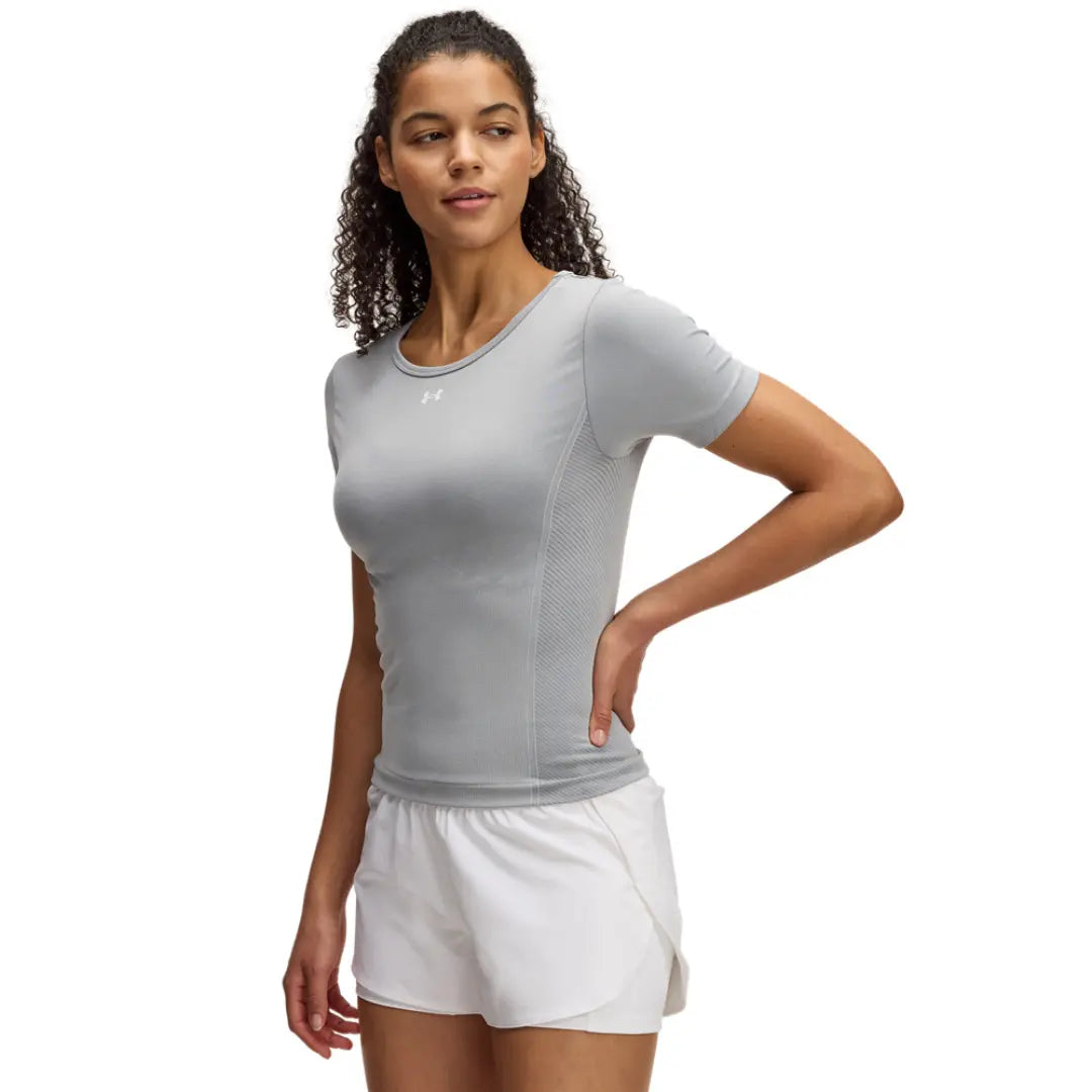 Under Armour Women Vanish Seamless Washed Short Sleeve| 1388112-001