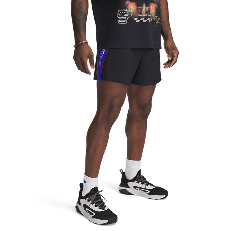 Under Armour Men Project Rock Woven Colorblock Shorts | 1389919-001