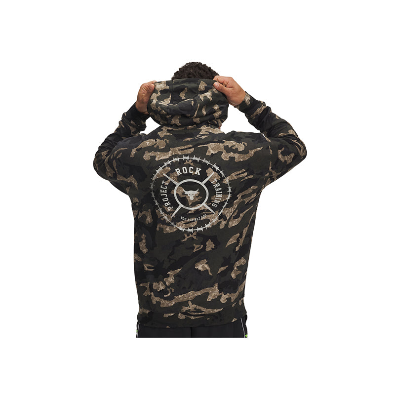 Under Armour Men Project Rock Aop Terry Hoodie | 1389951-310