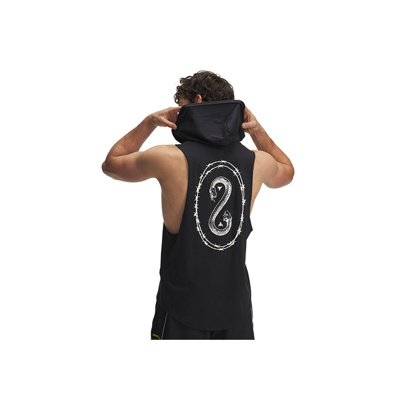 Under Armour Men Project Rock Snake Sleeveless Hoodie  | 1389987-001