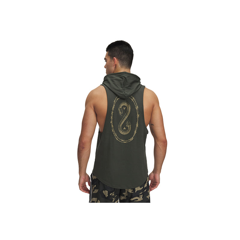 Under Armour Men Project Rock Snake Sleeveless Hoodie | 1389987-310