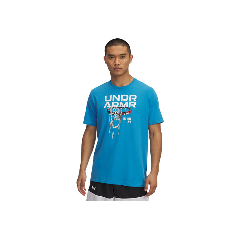 Under Armour Men 60/40S Hoops Net Short Sleeve | 1390188-452