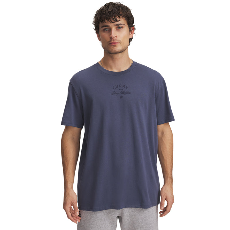 Under Armour Men Curry Heavyweight Verbiage T-shirt 2 | 1390405-044