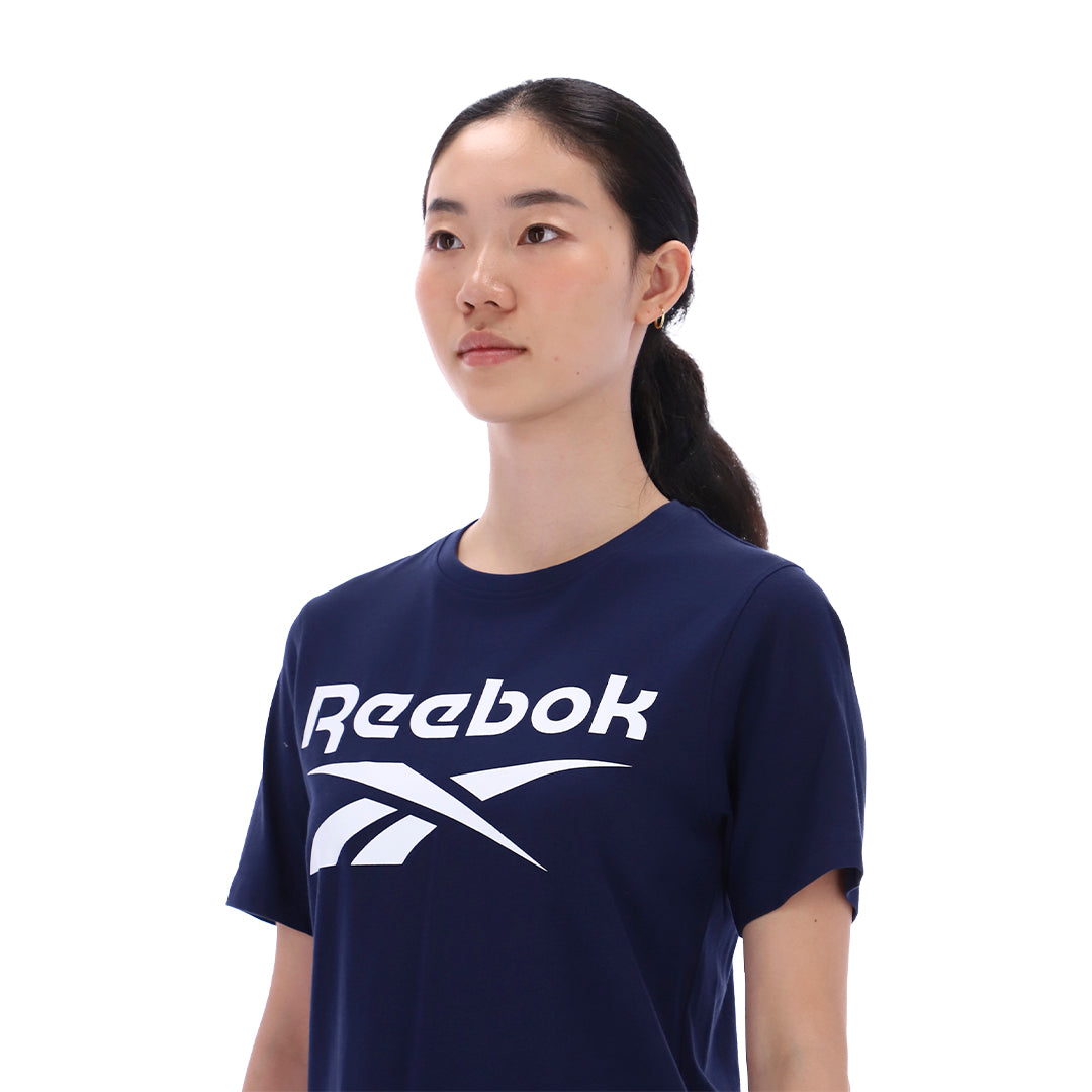 Reebok Women Paisley Big Logo Crewneck Short Sleeve Tee | 100241370