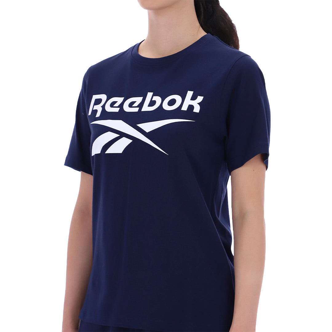 Reebok Women Paisley Big Logo Crewneck Short Sleeve Tee | 100241370