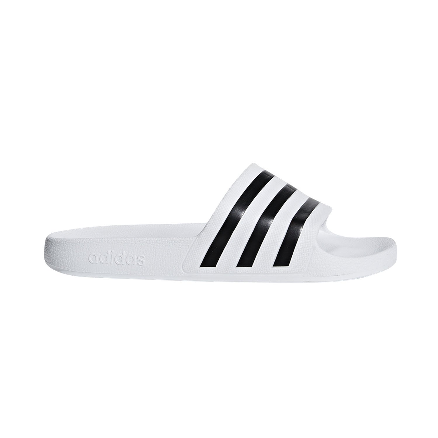 Adidas Men's Adilette Aqua Swim Slides in Cloud White/Core Black