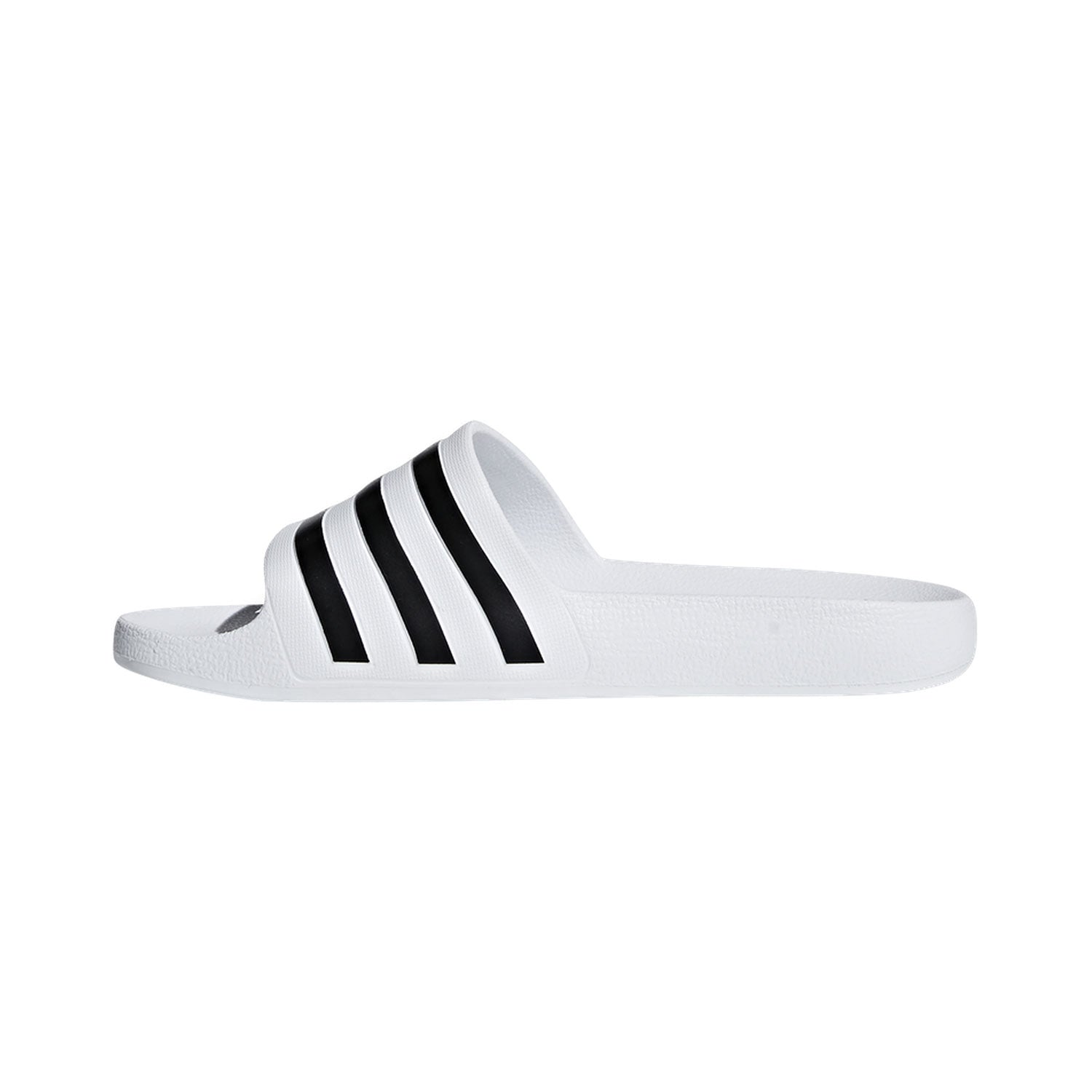 Adidas Men's Adilette Aqua Swim Slides in Cloud White/Core Black