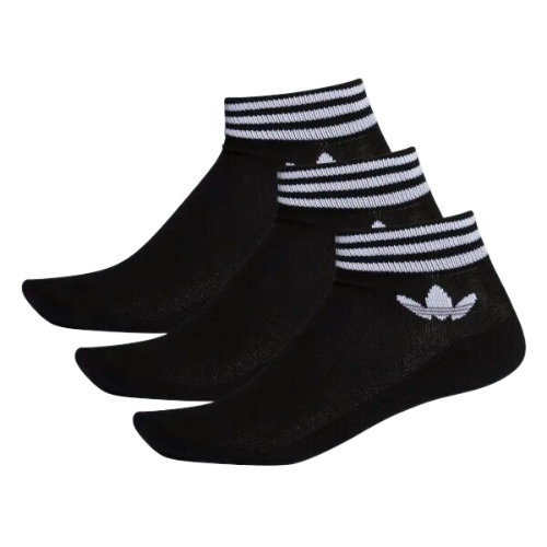 adidas Men Trefoil Ankle Socks 3-Pack | EE1151