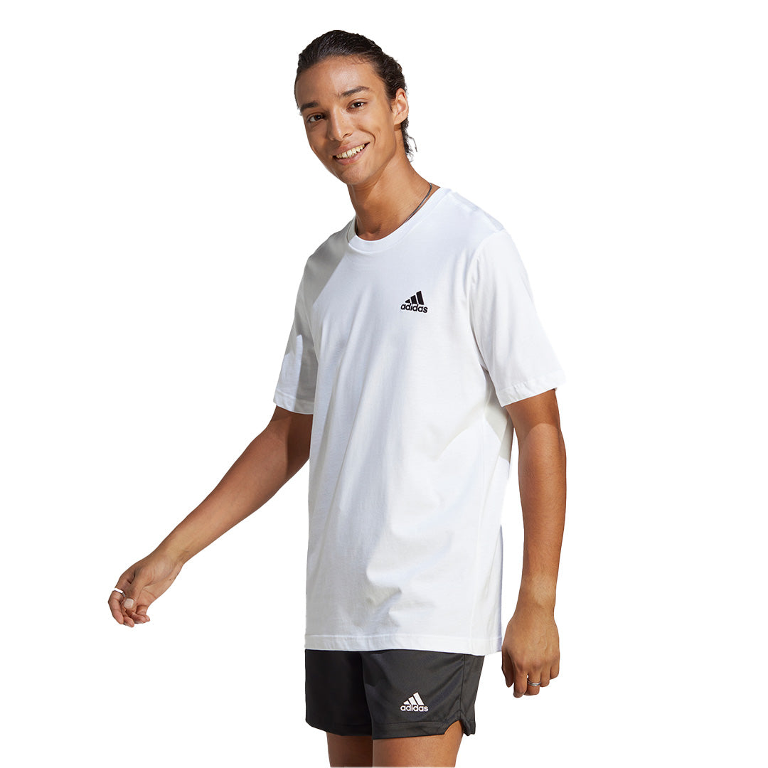 adidas Men Essentials Single Jersey Embroidered Small Logo Tee | IC9286