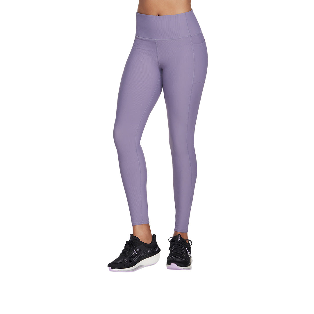 Skechers Women Go Flex Rib Full Lenght High-Waisted Leggings | LG2GYPR
