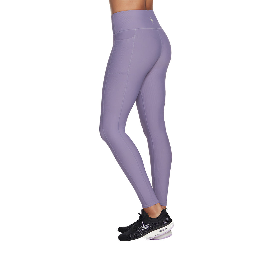 Skechers Women Go Flex Rib Full Lenght High-Waisted Leggings | LG2GYPR